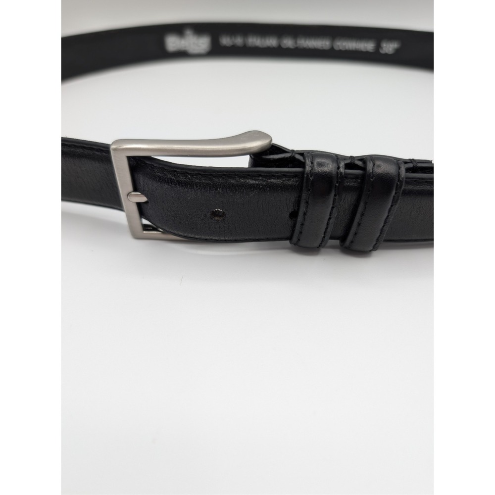 Belts Italian Oil Tanned Cowhide Leather Belt Black Size 38 Dress‎ Casual